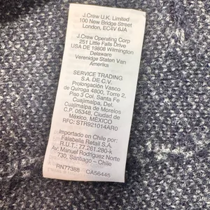 Madewell Herringbone Knit Blazer‎ Sweater Cardigan Jacket Blue Wool Small S thumbnail 5