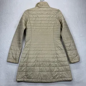 Patagonia Kai Lee Quilted Puffer Coat Lightweight Full Zip Jacket‎ Beige XS READ thumbnail 11