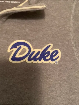 Duke University heather gray quarter-zip pullover sweatshirt Ladies size Small thumbnail 2