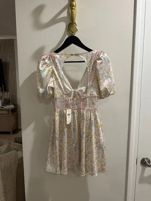 FOR LOVE AND LEMONS Glitter Garden Cap Sleeve Slip Dress Size X-Small NWT thumbnail 5