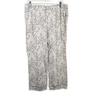 Carole Hochman‎ Large Pajama Set Cotton Gray Animal Print Lounge Luxury 759 thumbnail 2