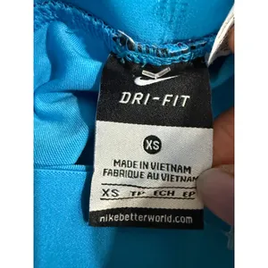Nike Dri-FIT 2-in-1 Running Shorts Womens XS Purple Blue Just Do It Waistband‎ thumbnail 4