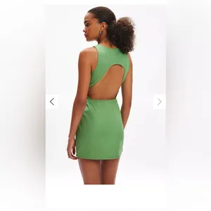 Green Dress urban outfitters thumbnail 2