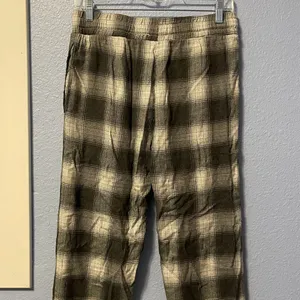 Aeropostale Plaid Flannel Lounge Sleep Pants Black Gray White XS thumbnail 7