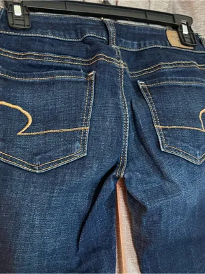American Eagle Outfitters Dark Blue Super Stretch Jegging Size 2 Short thumbnail 11