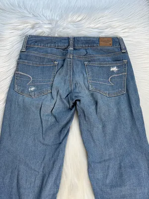 American Eagle Faded Distressed Low Rise Jeggings thumbnail 6