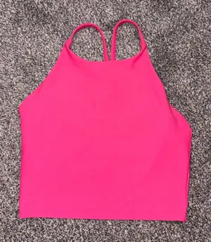 Old Navy Active Powersoft pink halter crop top small thumbnail 1