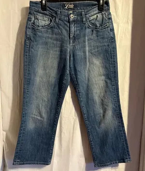 Lucky Brand Jeans Women's 4 / 27 Logan Classic Rider Crop Denim Mid Rise‎ Casual thumbnail 1