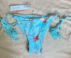 PilyQ Bikini Bottoms Map Pattern thumbnail 1