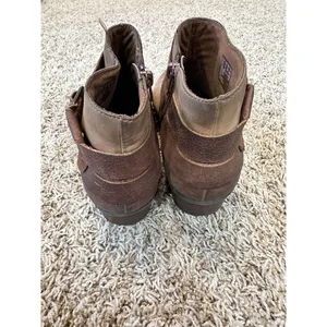 Clarks Collection Ankle Boots Booties Shoes Size 8 Brown‎ Buckle thumbnail 5