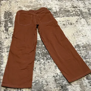 Wide Leg Frauen Jeans in Rust Brown thumbnail 6