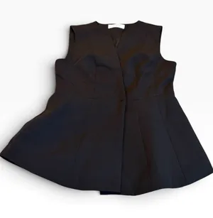 COMMENSE black peplum vest Size M thumbnail 1