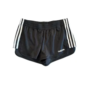 Adidas Women Size Small Shorts Training Athletic 3-Striped Black Workout Running thumbnail 4