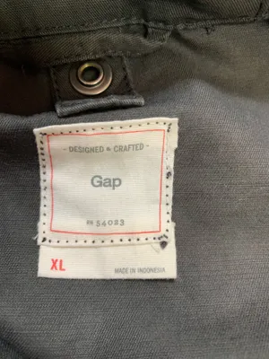 GAP Grey Fur Trim Parka Flint Grey XL thumbnail 3