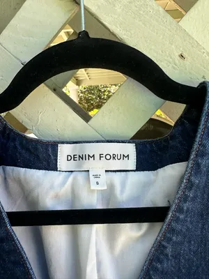 Denim Forum The '90s Boyfriend Denim Vest thumbnail 7