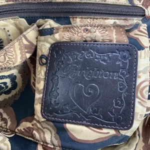 Brighton Straw Tote KORA Lined Purse Bag w/ Leather‎ Trim & Heart Charm Vintage thumbnail 10