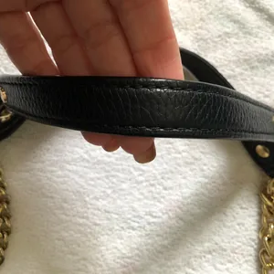 Michael Kors Black Shoulder Bag with Gold Accents thumbnail 6