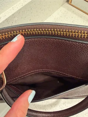 Coach F 57524 Crossgain Leather Satchel Blush Handbag Brown Leather EUC thumbnail 8