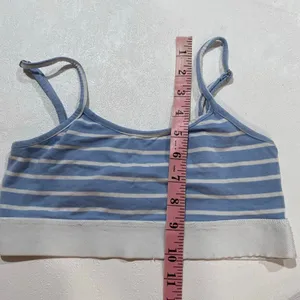 Edikted Bralette Bundle XS Blue Stripe Floral Cami Y2K Coquette Set thumbnail 12