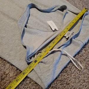 anthropologie grey halter maxi dress thumbnail 4