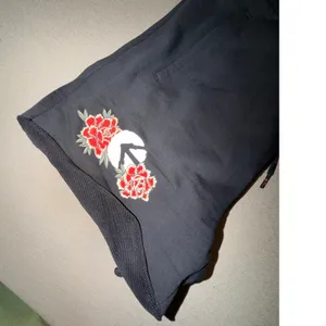 Ethika Women's Raw Edge Shogun Sweat Shorts Black Floral Logo, Size S,‎ NWT thumbnail 4