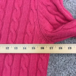 Jones New York Size S Pink Cashmere Wool Angora Cardigan Barbiecore Coquette thumbnail 5