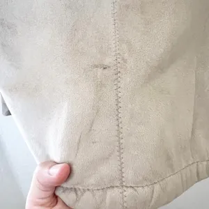 Vintage Beige Faux Suede Coat Size L thumbnail 8
