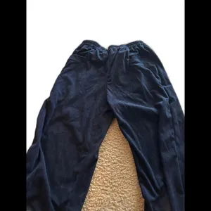 size medium balloon pants blue ribbed [COPY] thumbnail 4