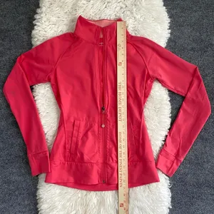 Tuff Athletics Pink Zip Up Jacket Thumb Hole Long Sleeve Emergency Hair Tie thumbnail 8