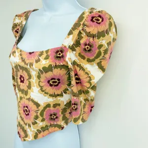 Free People Give Me More Crop Top‎ Boho XS Cottagecore Festival Coquette Hippie thumbnail 3