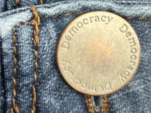 Democracy Womens Blue Skinny Ab Technology Medium Wash Denim Jeans Size 10 thumbnail 4