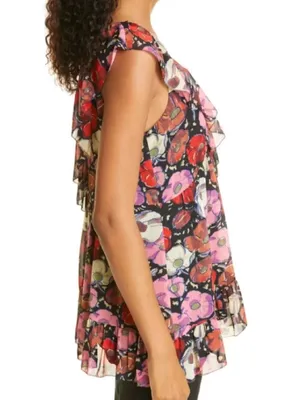 cinq a sept Naomi Top Floral thumbnail 3