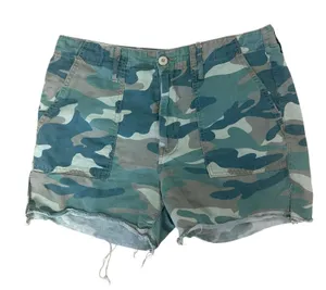 Mother Denim The Shaker Camo Crop Shorts Green Size 29 thumbnail 1