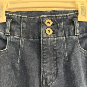 Maeve by Anthropologie High Rise Flare Dark Wash Jeans size 26 thumbnail 3