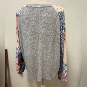 FREEBIRD Heather Gray Knit Top Size XL thumbnail 14