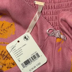 NWT Free People Francesca Pink Floral Long Sleeve Smocked‎ Back Mini Dress Small thumbnail 4