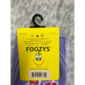 Foozys Purple Spin Class Cycling Novelty Crew Socks Fits Shoe‎ Size 4-10 FC-171 thumbnail 3