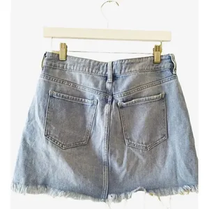 Pacsun Short Mini Womens Raw Hem Skirt Denim Minimalist Jeans SZ 27 thumbnail 6
