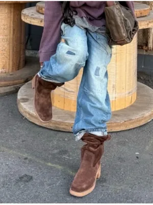 Frye Campus 12R Brown Boots in Brown Brownie Suede NWOB thumbnail 2