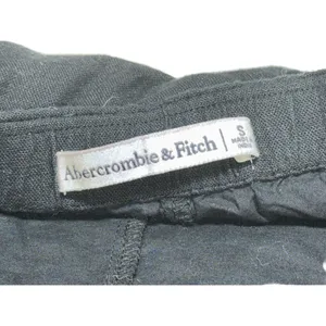 NEW Abercrombie & Fitch Black Linen Cotton Zip Skirt Shorts Skorts Womens Size S thumbnail 3