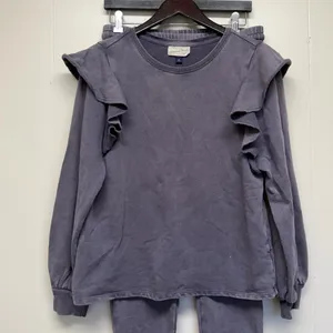 UNIVERSAL THREAD Ruffle Sweatshirt Medium and Sweatpants Joggers Lounge Set XS thumbnail 2
