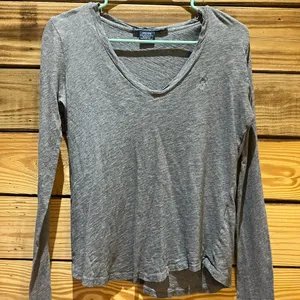 Ralph Lauren Sport Heather Gray Long Sleeve Top thumbnail 1