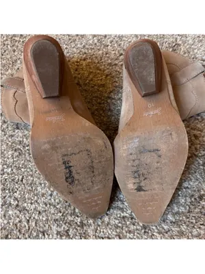 Suede Western Ankle Boot in Tan thumbnail 4