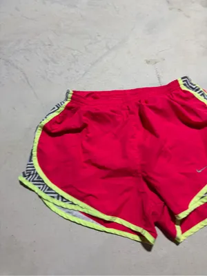 Nike Women’s Hot Pink Running Shorts with Neon Trim large thumbnail 2