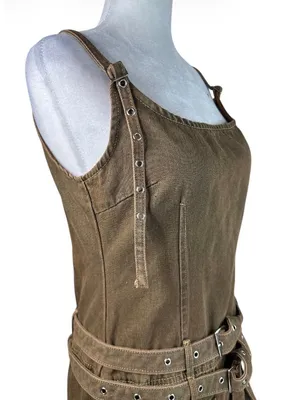 LIONESS Biker Mini Dress in Petrol Medium New Womens Denim thumbnail 5