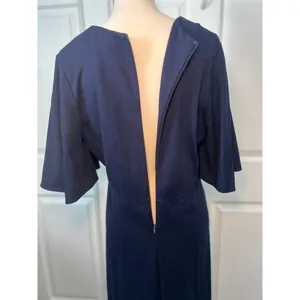 Amanda Uprichard Navy Boca Mini Dress Size 2X Minimalist Office Party thumbnail 7