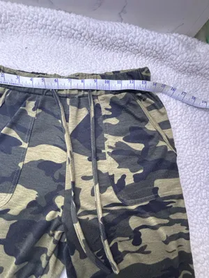 Gorpcore Y2K Athleisure Camo Joggers Green Black Lightweight Sweatpants M Size M thumbnail 4