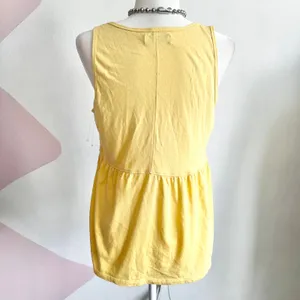 Butter Yellow Babydoll Top,‎ Y2K Soft Girl Cottagecore Indie Sleaze Medium thumbnail 3