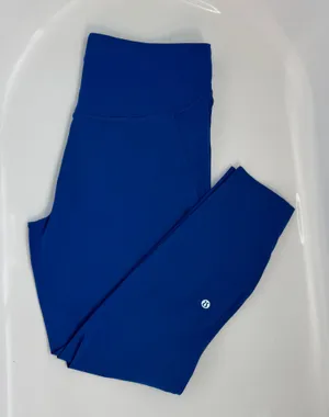 Lululemon Base Pace High Rise Running Tight 25" Symphony Blue Size 12 EUC thumbnail 1