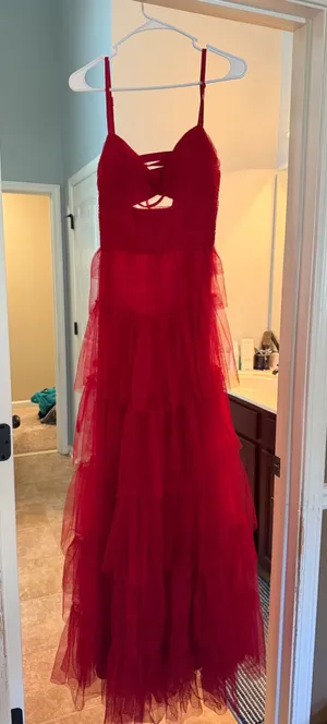 Prom dress Red Size 11 thumbnail 1